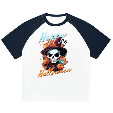 Color-Blocked Raglan Sleeve T-Shirt