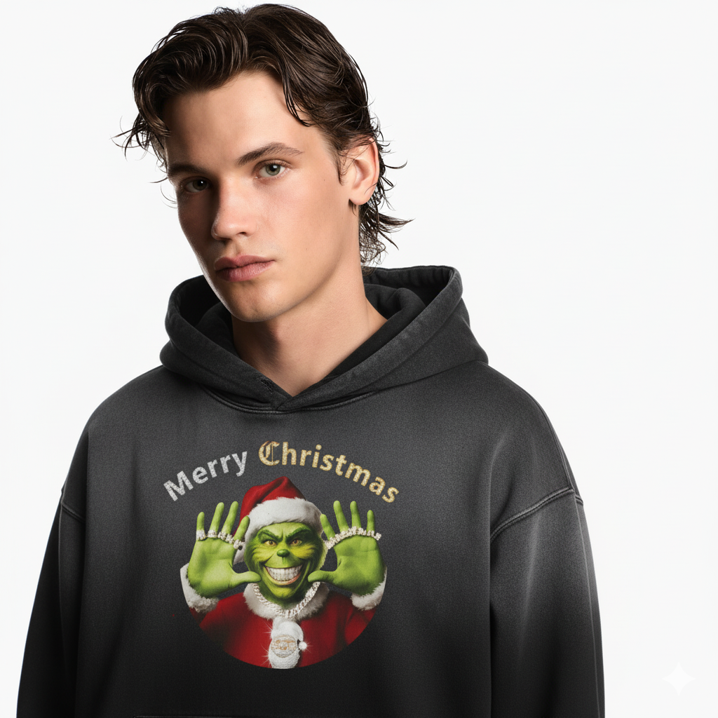Grillz Grinch Oversized Hoodie