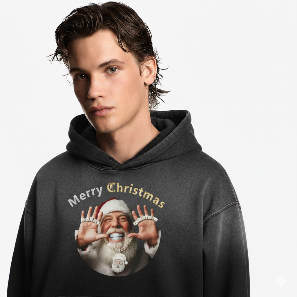 Grillz Santa Oversized Hoodie
